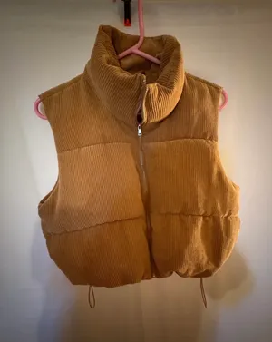 Corduroy Puffer Vest thumbnail 1