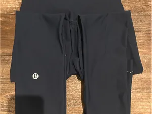 lululemon athletica Navy Classic Leggings with Ankle Laser-Cut Details thumbnail 2