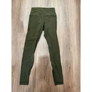 Lululemon Align High-Rise Leggings Dark Olive Green Nulu Yoga Pants Size‎ 6 28" thumbnail 3