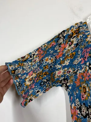 Natural Life Smocked Floral Maxi Dress Size L/XL thumbnail 5