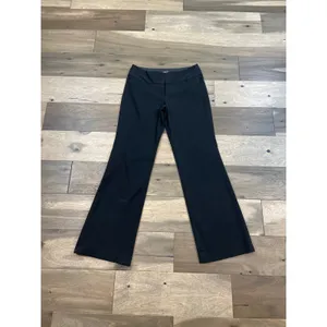 Express Editor Womens Wide Leg Pants Size 4R Black thumbnail 2