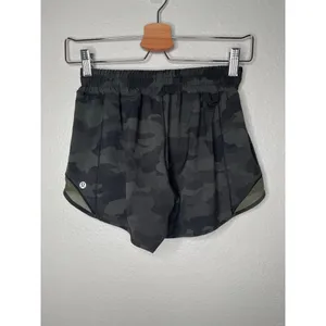 Lululemon Camo Hotty Hot Running Shorts 4 Tall thumbnail 5