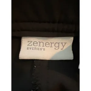 Zenergy by Chico's Black Cargo Pants Size 1.5 Regular Adjustable Ankle Bungee thumbnail 3