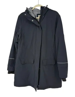 Duluth Trading Co Black Hills Water Repellent Hooded Parka Gray Women’s M thumbnail 1