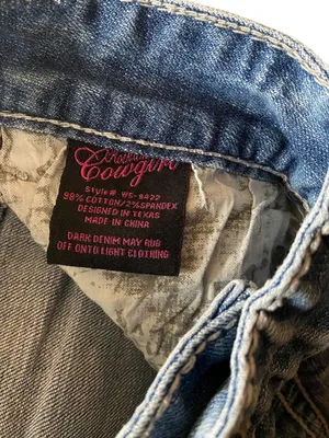 Rock & Roll Cowgirl Y2K Boyfriend Fit Cropped Jeans Blue Size 28 Summer Coastal thumbnail 6