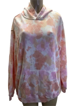 Aerie Size Medium Tie Dye Oversized Hooded Sweatshirt. New Without Tag. thumbnail 1