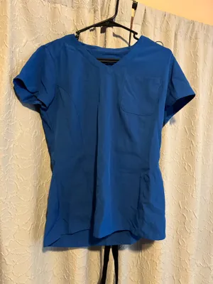 Skechers Royal Blue Scrub Top thumbnail 1