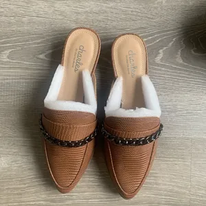 CHARLES by Charles David Emblem Mules cognac thumbnail 4