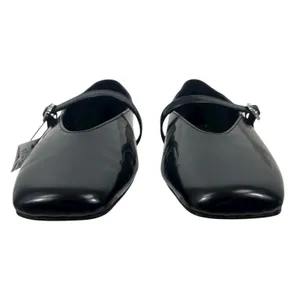 Mango Jewel Strap Glossy Mary Jane Ballet Flats Black Women Size 39/ 8.5 thumbnail 4
