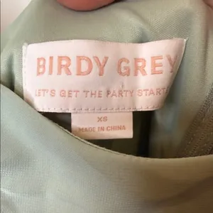 Birdy Grey Sage Amy wide scoop neck spaghetti strap sage green dress sz XS thumbnail 7