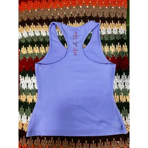 Peloton Cadent Racerback Workout Tank Top Periwinkle Purple Floral Logo Size S thumbnail 4