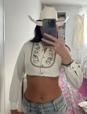 Western Country Shirt Crop thumbnail 1