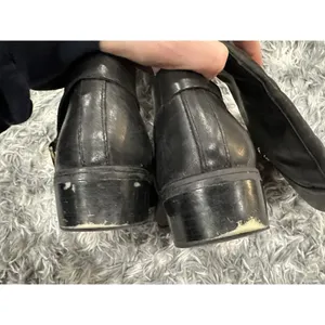 RALPH LAUREN MESA Black Leather Riding Gold Buckle Tall Equestrian Size 9 thumbnail 8