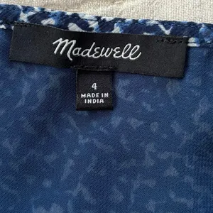 Madewell Size 4 Sweetheart Top Blouse Bengali Blockprint Cropped Fit thumbnail 5