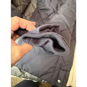 Size Large Tall Banana Republic Dark Blue Quilted Jacket Coat Reversible thumbnail 5