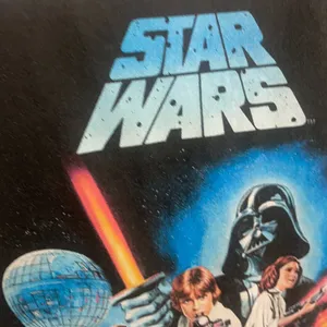 Vintage Star Wars tee in gray graphic of movie stars size m thumbnail 4
