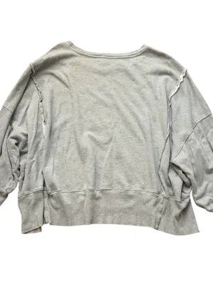 Free People We The Free Camden Sweatshirt in Sand Heather Grey thumbnail 6