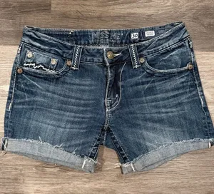 Miss Me Signature Women's Low Rise Medium Wash Denim Jean Shorts Size 30 thumbnail 1
