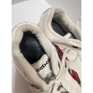 Y2K Reebok Classic Leather White Red Union Jack Sneakers W8 M6 RB 503 PYE thumbnail 3