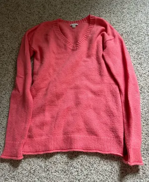 Gap Pink V-Neck Sweater thumbnail 1