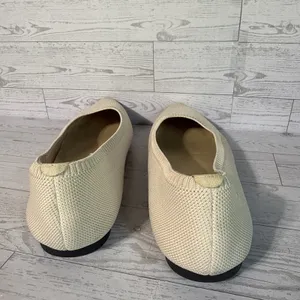 Vivaia Ballet Flats Sz 41 EU 9.5 US Beige Neutral Minimalist Shoes Pointed Toe thumbnail 3