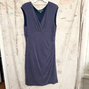 Lauren Ralph Lauren Metallic Ruched Sheath Dress thumbnail 4