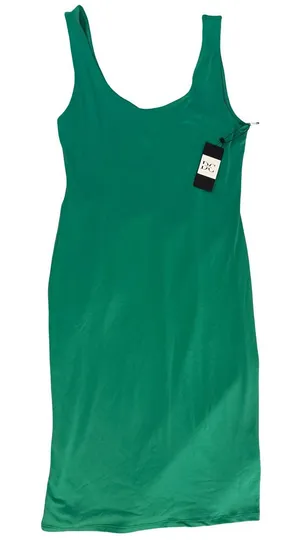Denim Co. Green Scoop Neck Tank Dress thumbnail 1