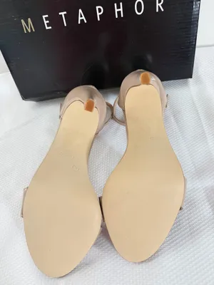 Metaphor Nude Patent Ankle Strap 4 inch Heels thumbnail 6