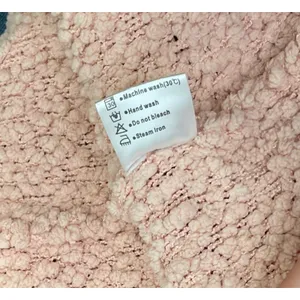 Merokeety Cardigan Size Large Peach Soft Popcorn Knit Boucle Sweater Cozy Chic thumbnail 7