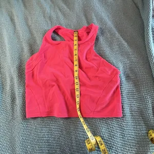 LADIES LULULEMON INVIGORATE TRAIN TANK active gym wear SONIC PINK size 12 dance thumbnail 3