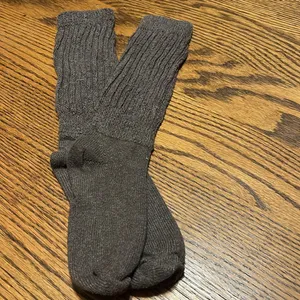 Women’s Vintage Ash Brown Slouch Socks. Gently used. Smoke free home. thumbnail 4