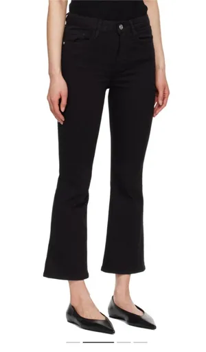 Frame Le Mini Crop Boot Black Jean thumbnail 1