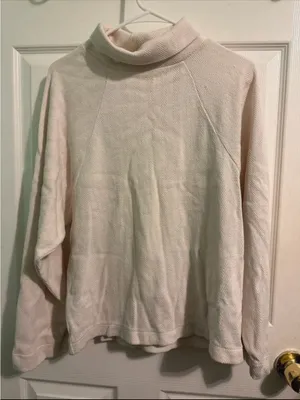 Madewell Cozy Cream Turtleneck Sweater thumbnail 1
