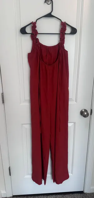 Maroon Jumpsuit Red thumbnail 2