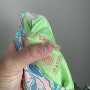 Lilly Pulitzer Size 6 Printed One Piece Swim Suit Bandeau Strapless Multicolor thumbnail 7