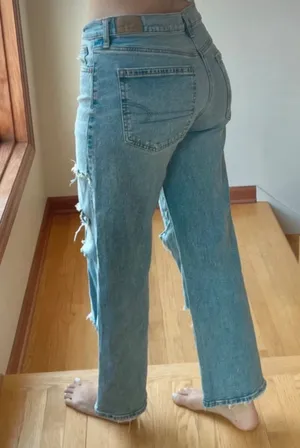 American Eagle Stovepipe Doodled Jeans thumbnail 2