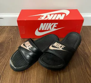 Nike Black Benassi JDI Slides Size 8 US thumbnail 1