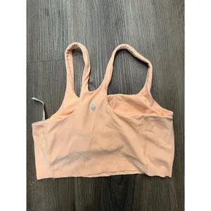 FP Movement Free‎ People Peach Square Neck Racerback Sports Bra Womens Small thumbnail 2
