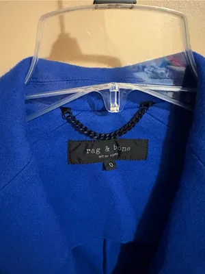 Rag & Bone Lexington Wool Blazer in Blue thumbnail 4