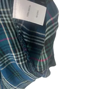 J. Jill‎ Women's Size Small Green Blue Plaid Button Up Blouse thumbnail 6