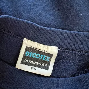 Vintage Teddy Bear Sweatshirt Navy Blue Embroidered Bears thumbnail 4