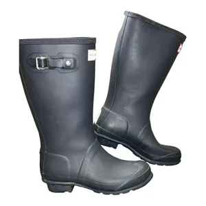 Hunter Classic Black Waterproof Boots size 4 USA thumbnail 5