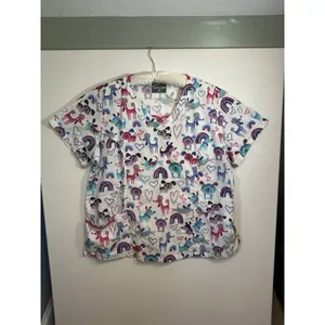 Butter-Soft Women’s XL Medical Scrub Tops Lot of 2 Nurse Veterinary Workwear Set thumbnail 9