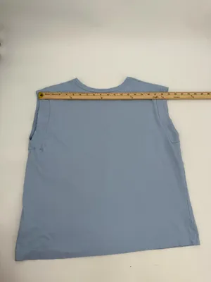 A New Day Top Women’s L Light Blue 100% Cotton thumbnail 8