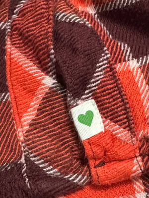 AERIE Plaid Flannel Pajama Shirt M 22.5” p2p Red/Burgundy thumbnail 5