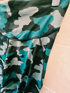 {8} Lululemon Base Pace Heritage 365 Tidewater Teal Camo High Rise Legging thumbnail 11