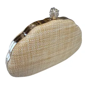 Haute Hippie Shell Clutch Women Pink Embroidered Coastal Resortwear Boho Wedding thumbnail 2