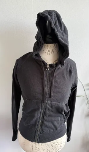 Standard James Perse Black Full Zip Hoodie Sweatshirt Made in USA Size 1‎ thumbnail 1
