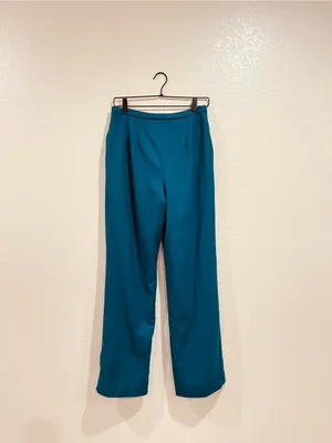 Pendleton Vintage 70s Teal Virgin Wool Lined Pants Size 12 thumbnail 6