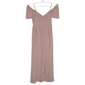 Lulus Dress Romantic Cottage Bridesmaid Boho Formal Maxi Gown Dusty Rose XL Flaw thumbnail 7